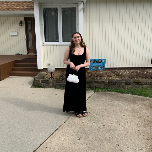 Vintage Niki Livas Black Velvet Dress - Picture 2 of 6